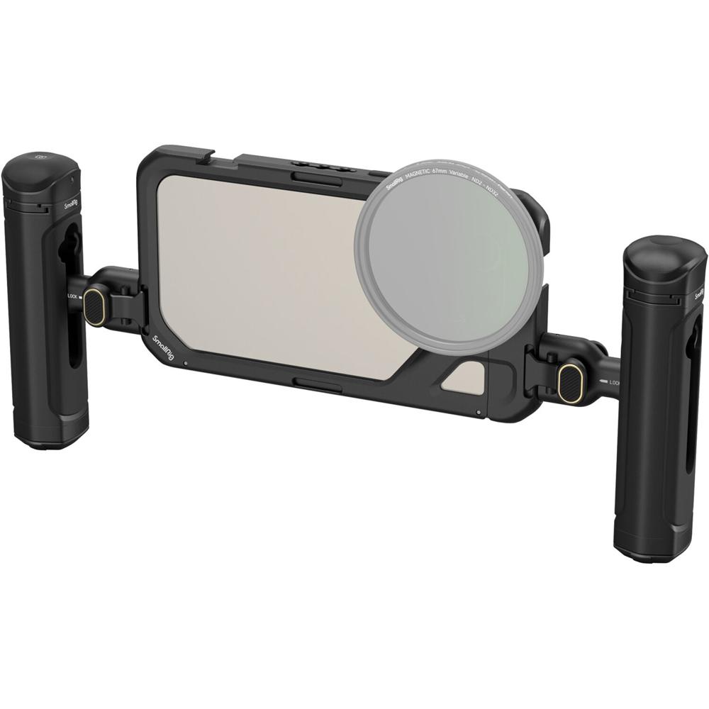 Cage de Video Móvil SmallRig con Duales Manijas para iPhone 15 Pro Max