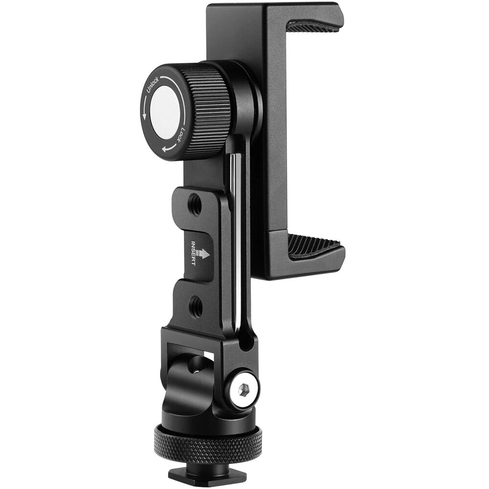 Adaptador de Montaje para Trípode de Teléfono Neewer con Rotación Horizontal de 360°, Inclinación Ve