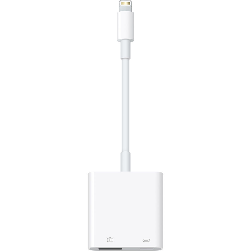 Adaptador de Cámara Apple Lightning a USB 3.0 Tipo A: Transferencia Rápida de Fotos y Videos, Recono