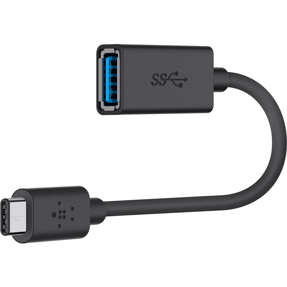 Adaptador Belkin USB 3.1 Gen 1 de Tipo A hembra a Tipo C macho - Conexión reversible, carga de hasta