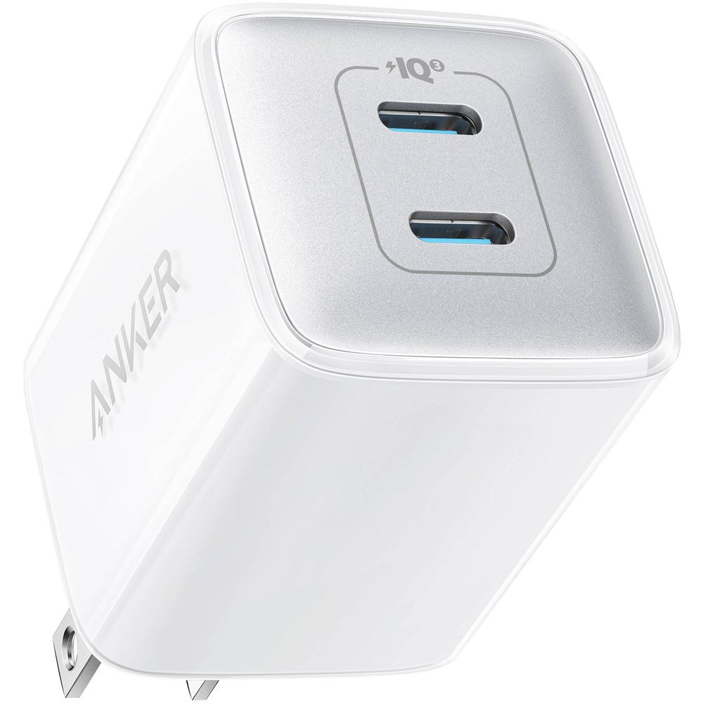 Cargador de Pared ANKER 521 Nano Pro 2 Puertos USB-C 40W (Blanco Ártico) - Protección Activa de Disp