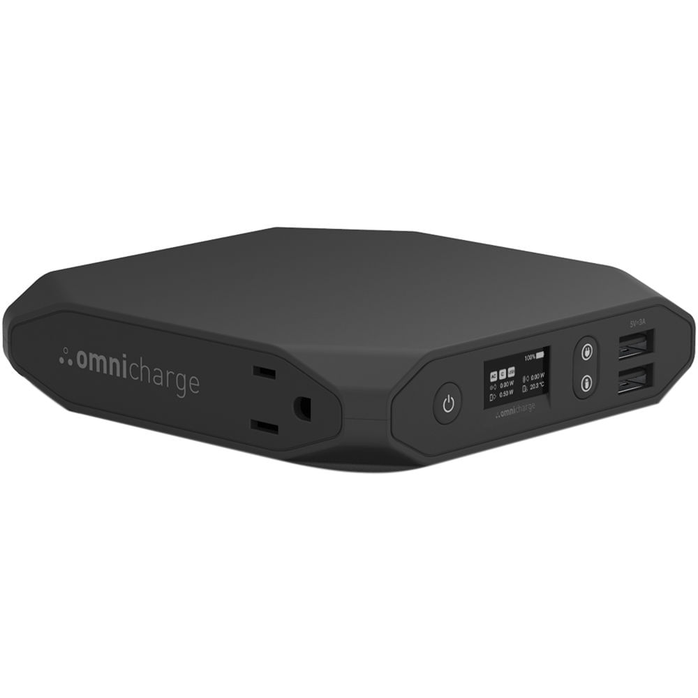 Cargador Portátil Omnicharge Omni 20+: 20,000mAh, Salida USB-C 60W, Salida USB-A 18W, Salida AC/HVDC