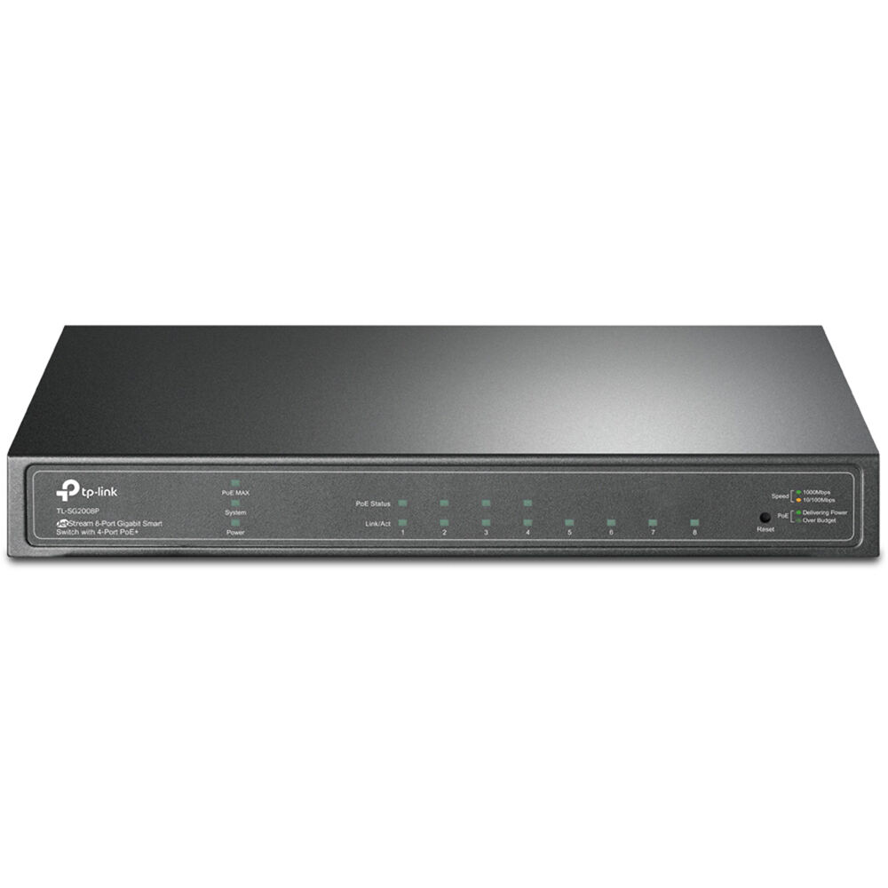 TP-Link TL-SG2008P JetStream Switch Gestionado Gigabit PoE+ de 8 Puertos con 62W de Potencia y Gesti