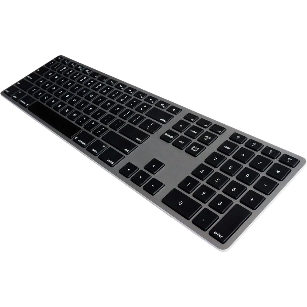 Teclado Inalámbrico USB-C de Aluminio Matias para Mac (Gris Espacial) - Compatible con macOS, Format