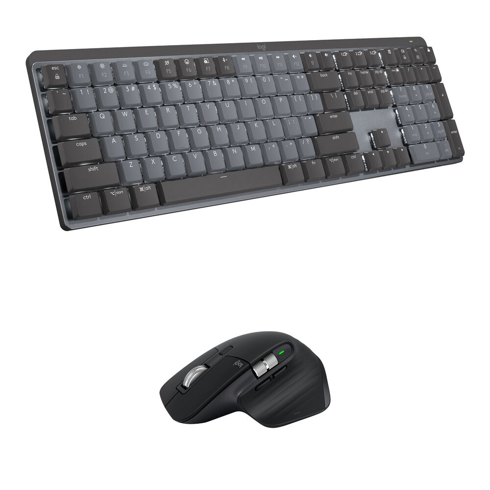 Teclado Inalámbrico Logitech MX Mechanical y Ratón MX Master 3S (Interruptores Mecánicos Táctiles Si