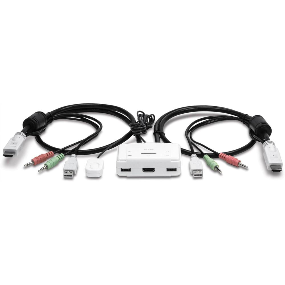 TRENDnet TK-215i Interruptor KVM HDMI de 2 Puertos - Controla Dos Computadoras, Compatible con Panta