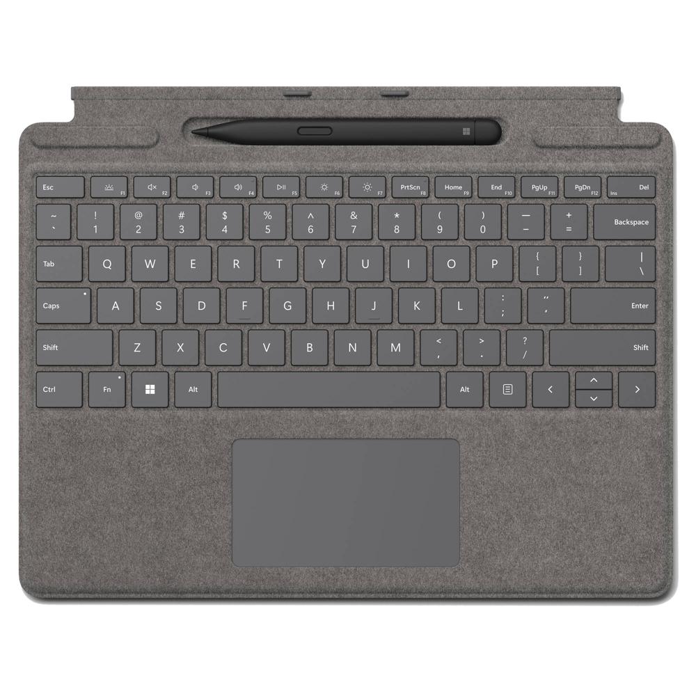 Teclado Microsoft Surface Pro Signature con Slim Pen 2 (Platino) - Compatible con Surface Pro 8, 9 y