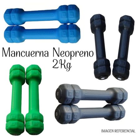 Mancuernas de Neopreno de 2 Kg - NZ Mancuernas de Neopreno de 2 Kg - NZ