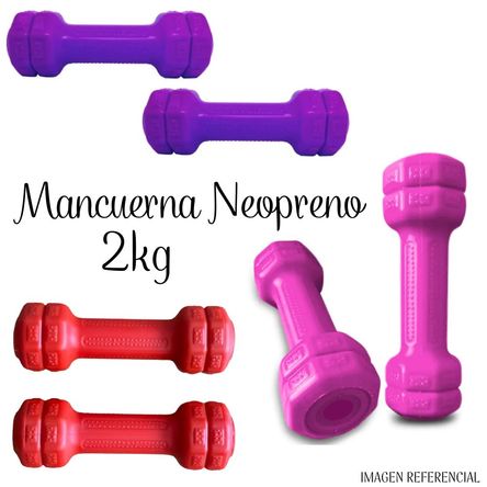 Mancuernas de Neopreno de 2 Kg - MR