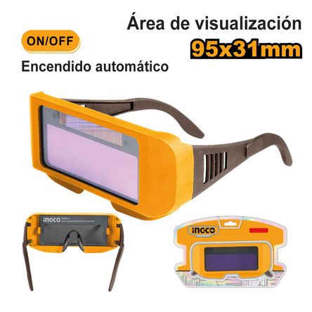 Lentes para Soldar Automático Fotosensible Ingco AHM111 Lentes para Soldar Automático Fotosensible Ingco AHM111