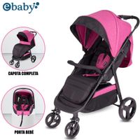 Coche de Paseo URBAN con Porta Bebé Pink