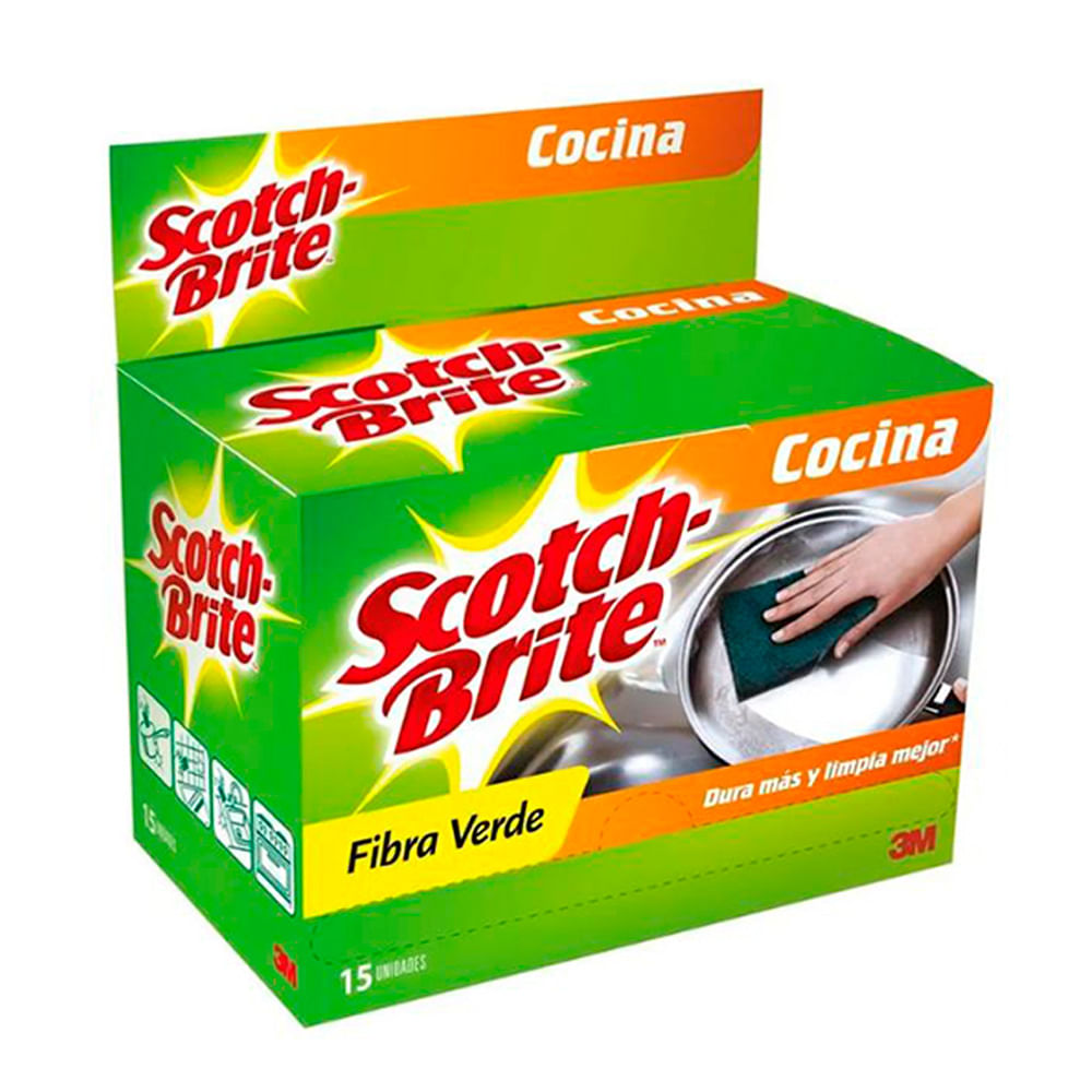 Esponja Verde Scotch Brite Display x15 Esponja Verde Scotch Brite Display x15