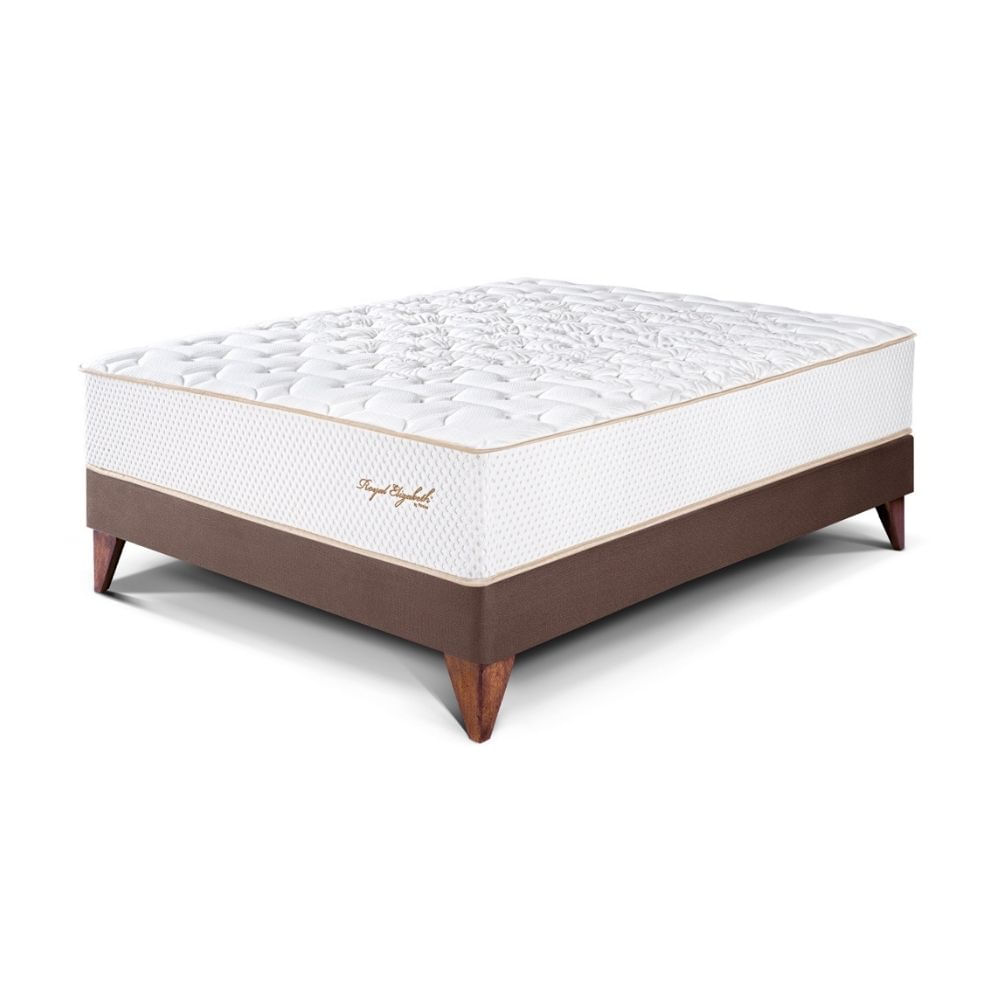 Cama Europea Royal Elizabeth 1.5 plazas Chocolate Paraiso