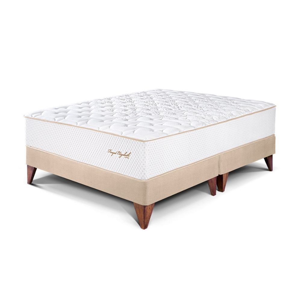 Cama Europea Royal Elizabeth Queen Champagne Paraiso