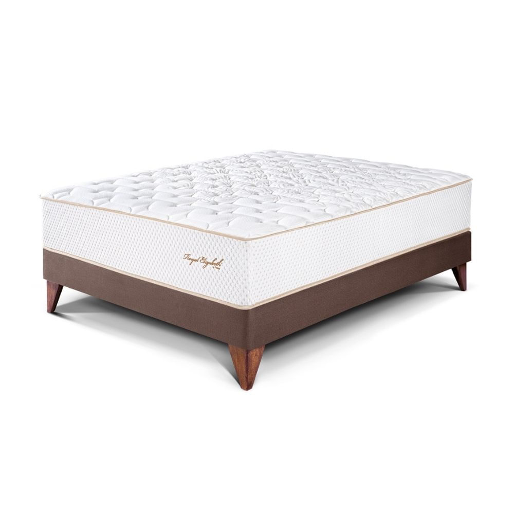 Cama Europea Royal Elizabeth 2 plazas Chocolate Paraiso