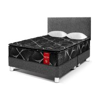Dormitorio Super Star Negro Queen Charcoal Paraiso