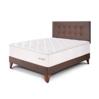 Dormitorio Europeo Royal Elizabeth 2 plazas Chocolate Paraiso