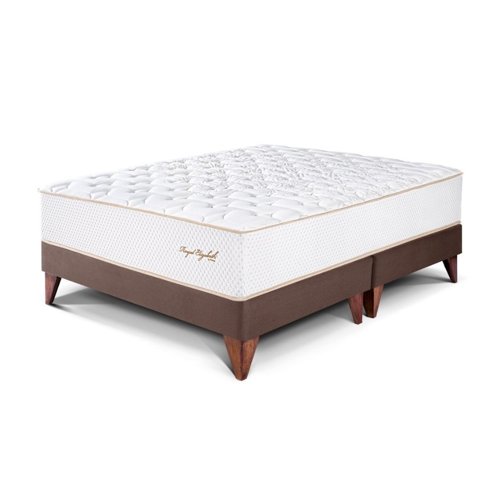Cama Europea Royal Elizabeth Queen Chocolate Paraiso