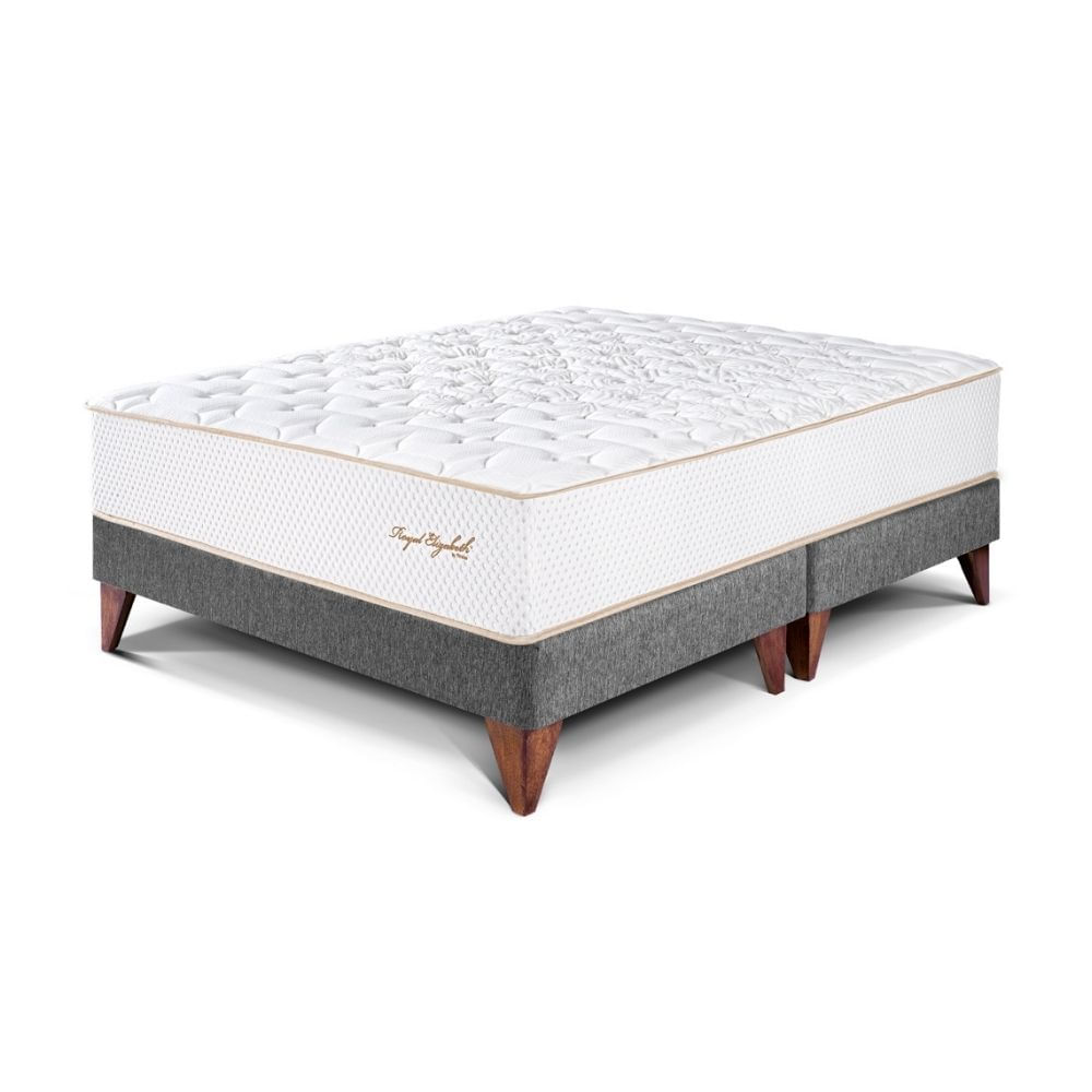 Cama Europea Royal Elizabeth King Gris Paraiso