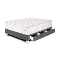 Cama Royal Elizabeth Cajones 1.5 plazas Gris Paraiso