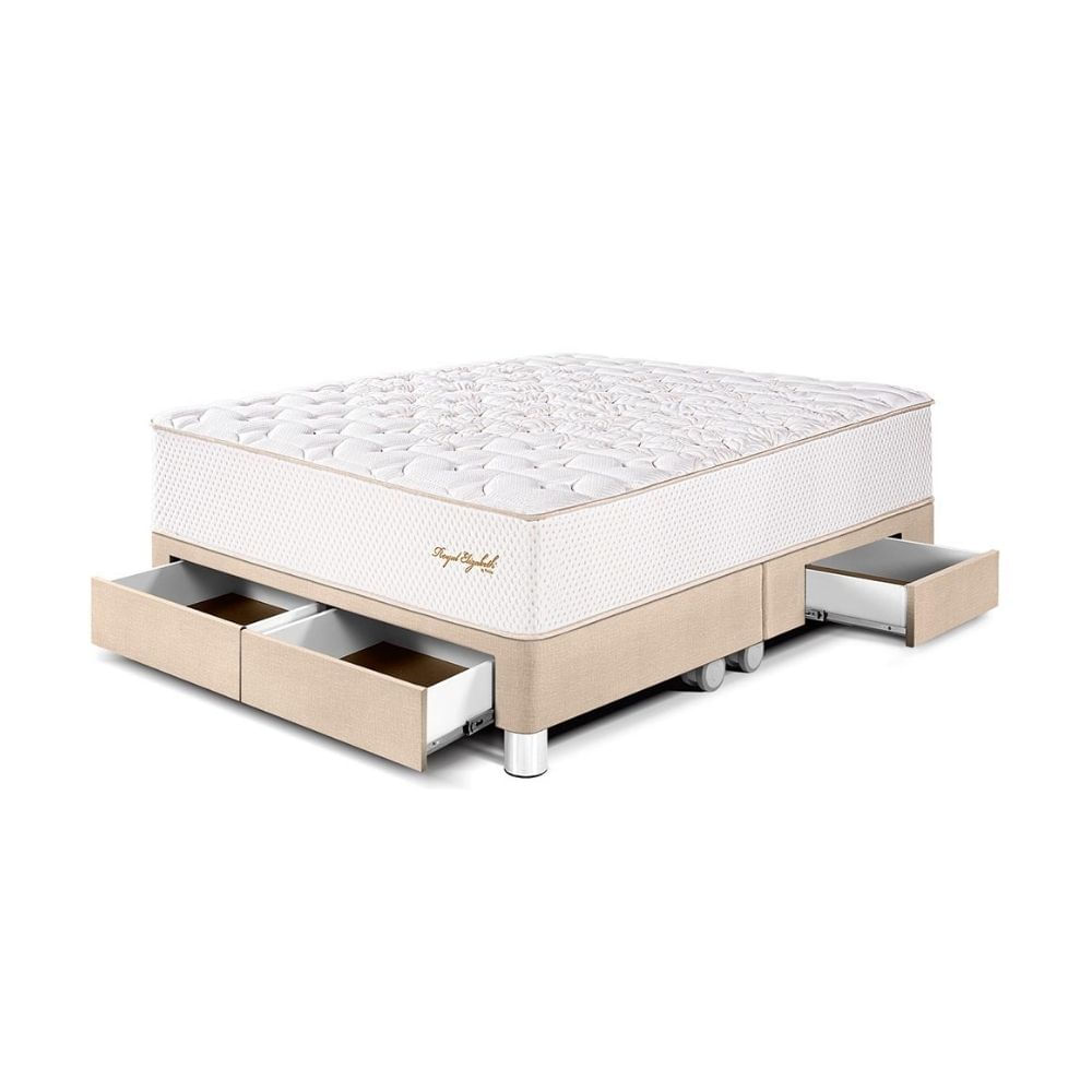 Cama Royal Elizabeth Cajones King Champagne Paraiso