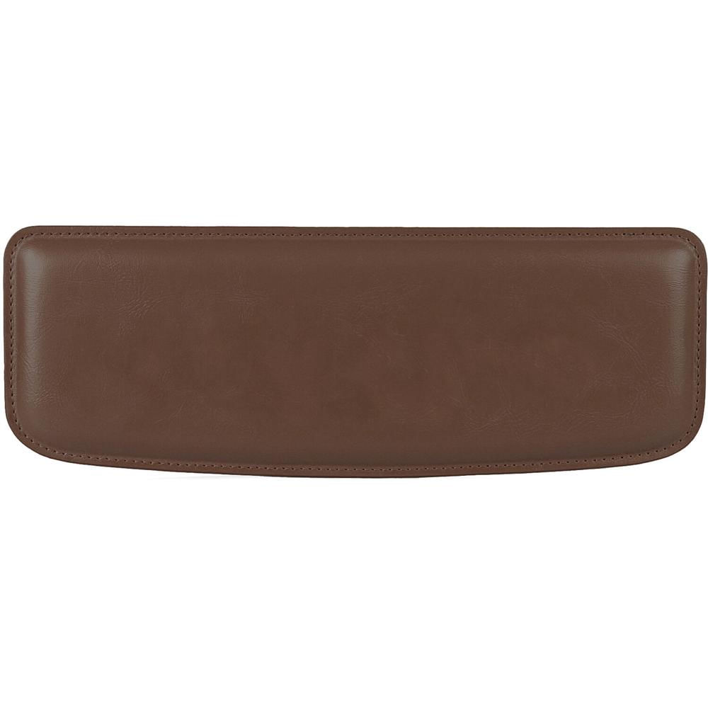 Londo Alfombrilla de Teclado de Cuero PU (Mediana, Marrón) - Soporte Ergonómico, Acolchado Suave y S