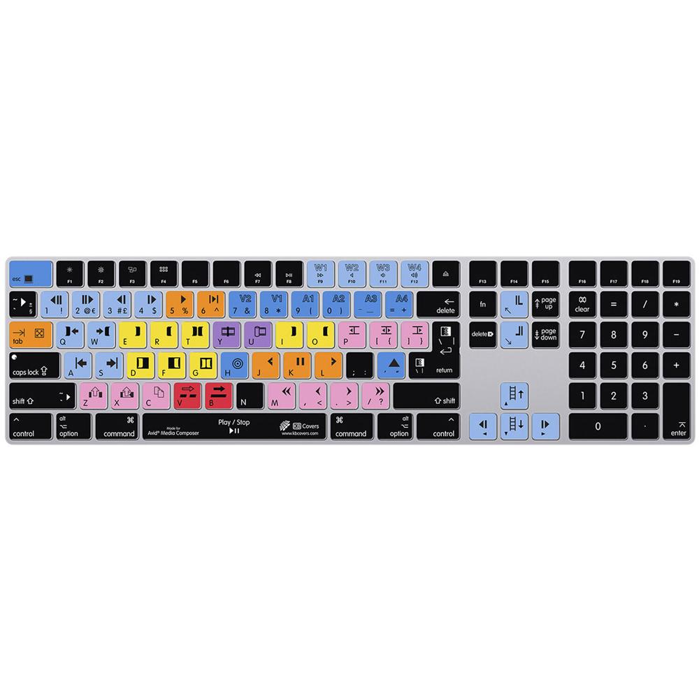Cubierta de Teclado KB Covers para Avid Media Composer - Teclado Mágico de Apple con Teclado Numéric