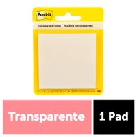 Notas Adhesivas Post It transparentes 73Mmx73Mm
