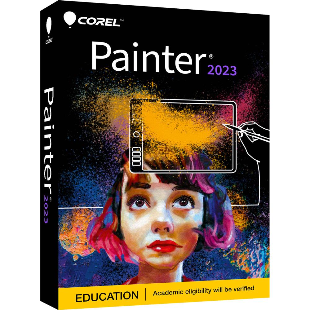 Corel Painter 2023 (Edición Educativa, Caja con Código de Descarga) - Software Profesional de Pintur