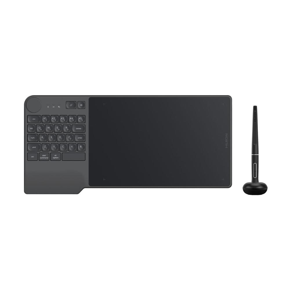 Huion Inspiroy Keydial KD200: Tableta de Dibujo Inalámbrica Bluetooth 5.0 con Teclado Integrado y Co