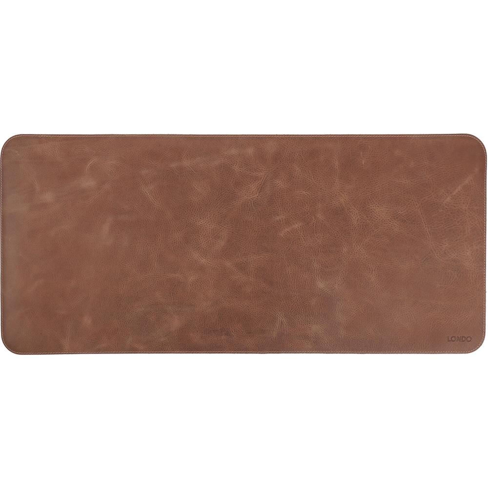 Alfombrilla de Ratón de Cuero Genuino Londo (Mink) - Superficie de 29.13 x 13.2"", Acabado Suave, Bas