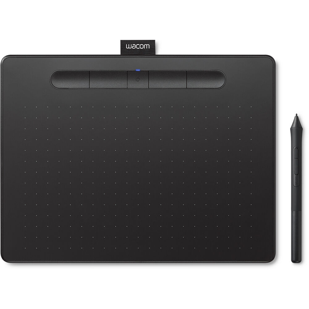 Tableta Gráfica Wacom Intuos Bluetooth Creativa (Mediana, Negra) - Área Activa de 8.5 x 5.3"", 4096 N