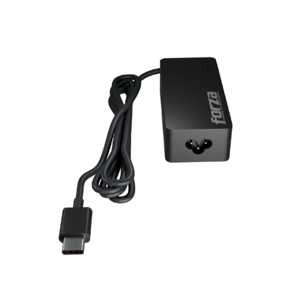 CARGADOR UNIVERSAL FORZA FNA-601C TIPO-C, 65W, 110V/220V, NEMA P/N: FNA-601C