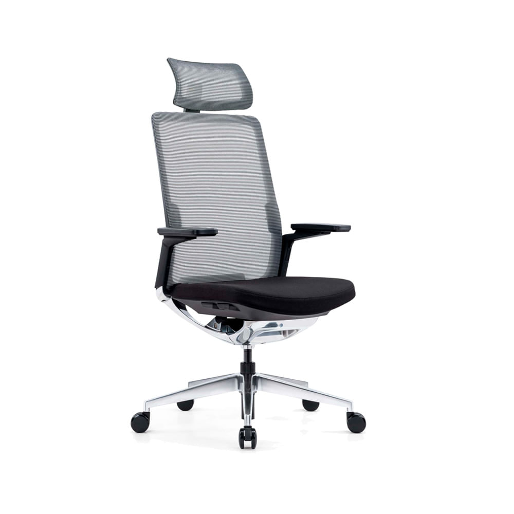 Silla De Oficina Presidente Dream Premium Gris Malla Ofideas