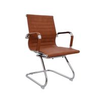 Silla De Oficina Fija Interlocutora Boss Color Camel Ofideas
