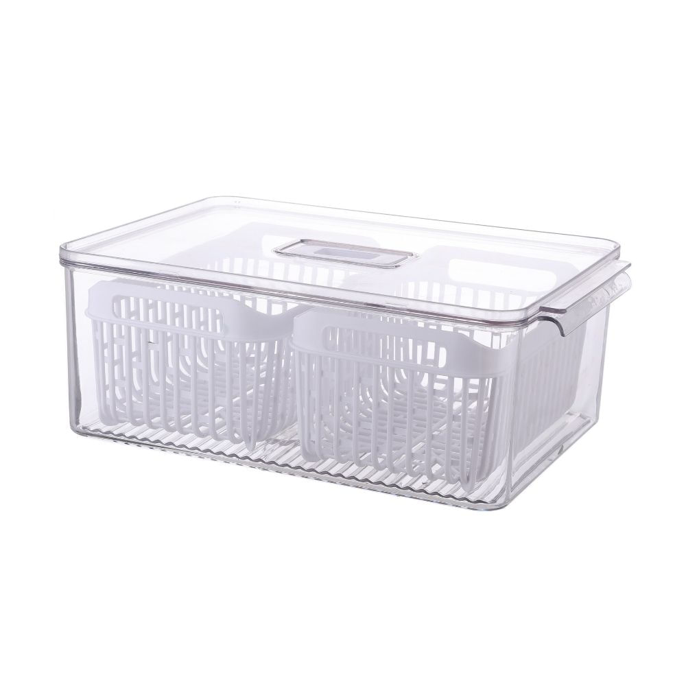 Contenedor de Alimentos Orange D 35x25x13cm Polietileno Incoloro