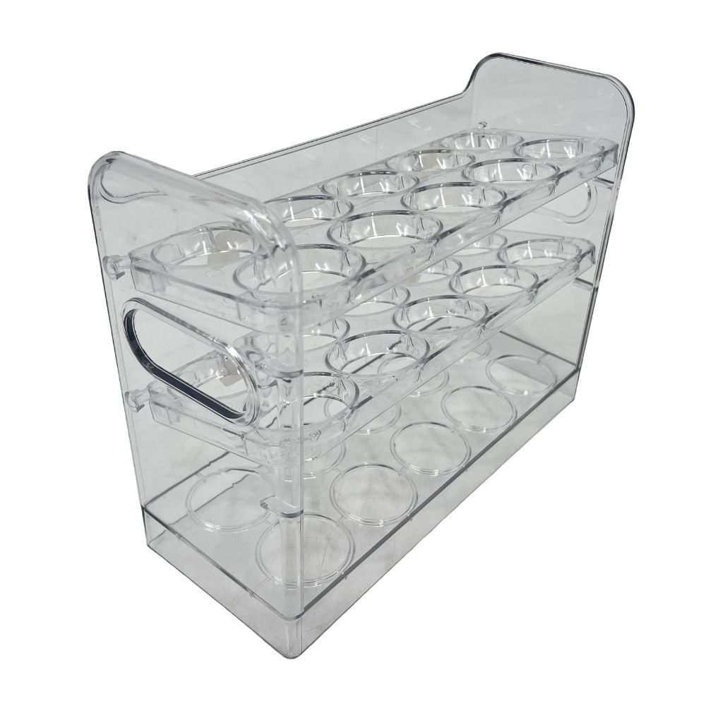Organizador de Huevos 3 Niveles Orange Polietileno para Refrigeradora