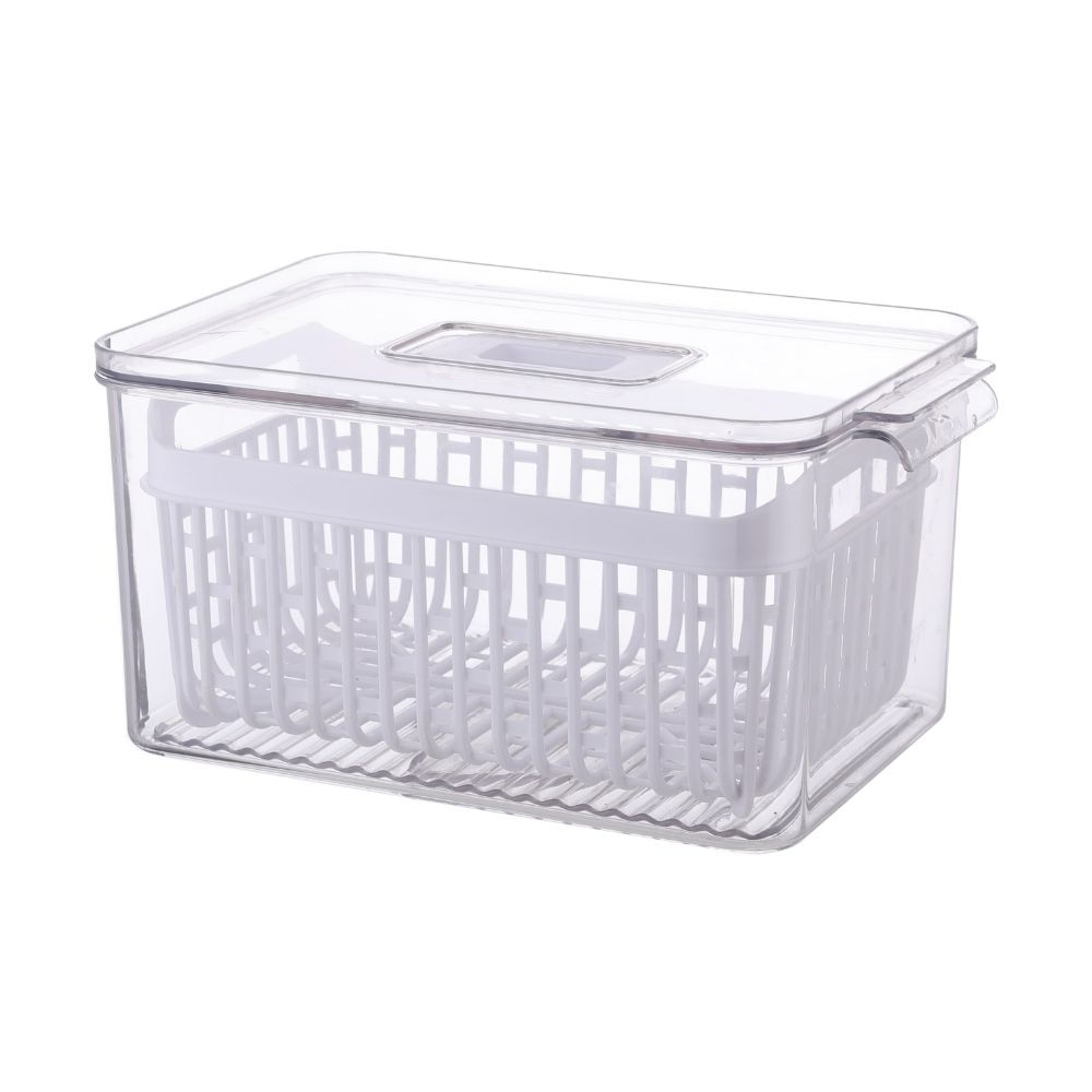 Contenedor de Alimentos Orange 24x15.5x13cm de Polietileno Incoloro