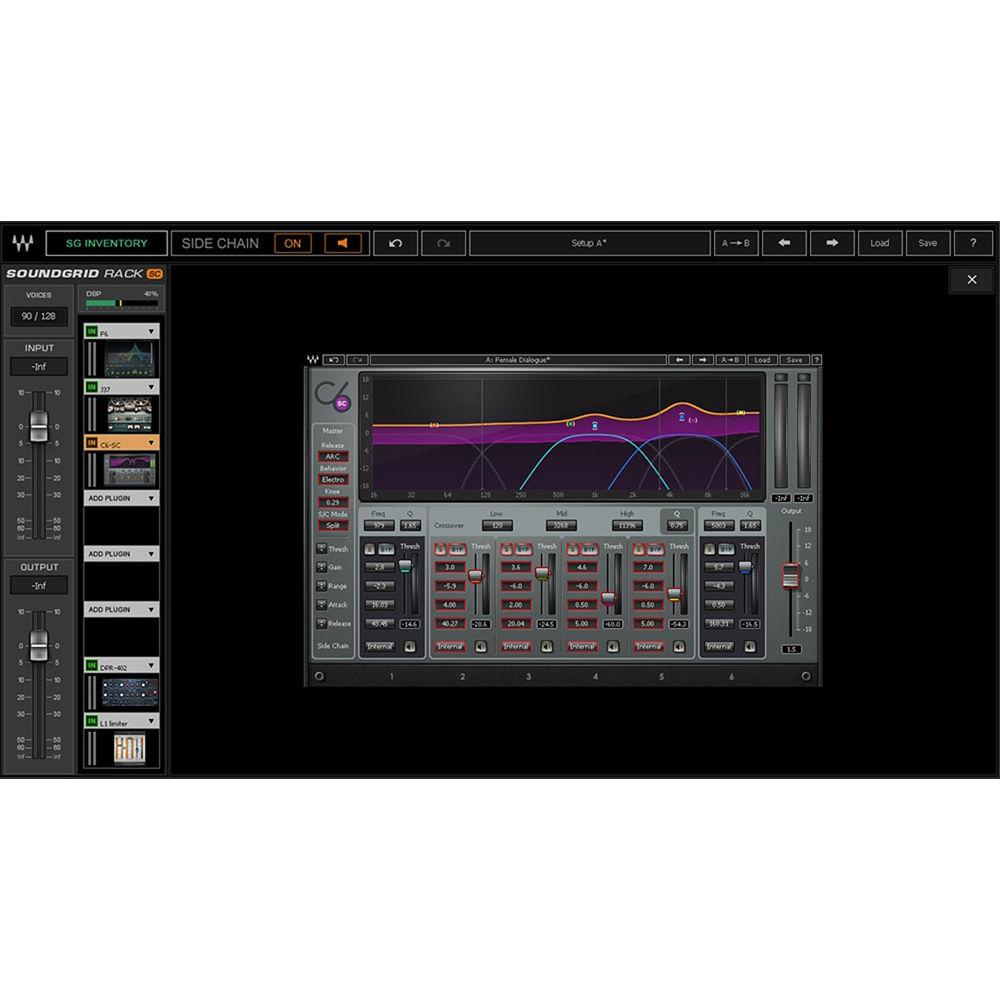Waves SoundGrid Rack para VENUE - Software de Plug-In para Consola de Mezcla S6L (Suscripción Mensua