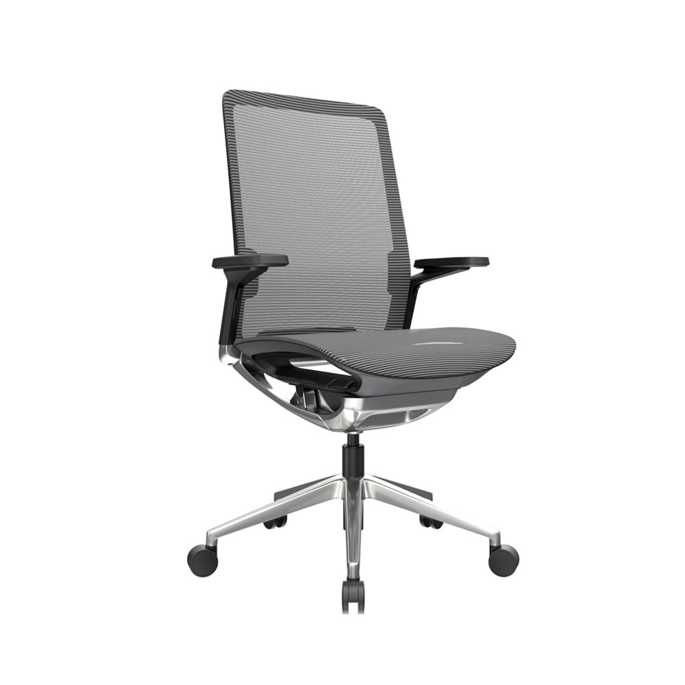 Silla De Oficina Gerente Dream Premium Gris Malla Ofideas
