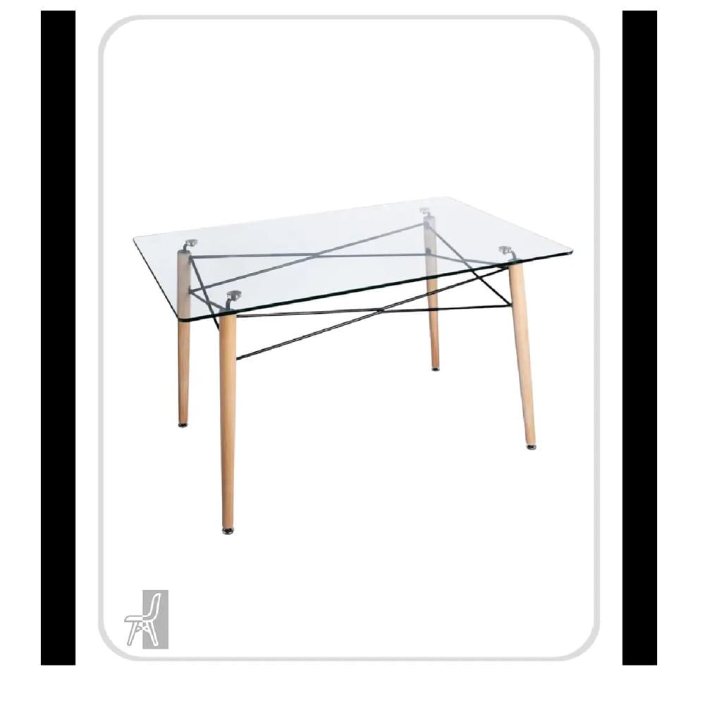Mesa de Comedor Viki con Vidrio TU MESITA