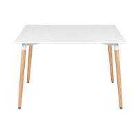 Mesa Práctica de Comedor Alanis Rectangular color Blanco TU MESITA