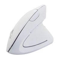 Mouse Ergonómico Inalámbrico Vertical con Adaptador JSY-5DW Blanco