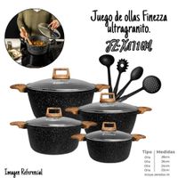 Juego de ollas Finezza ultragranito FZ-X1716M