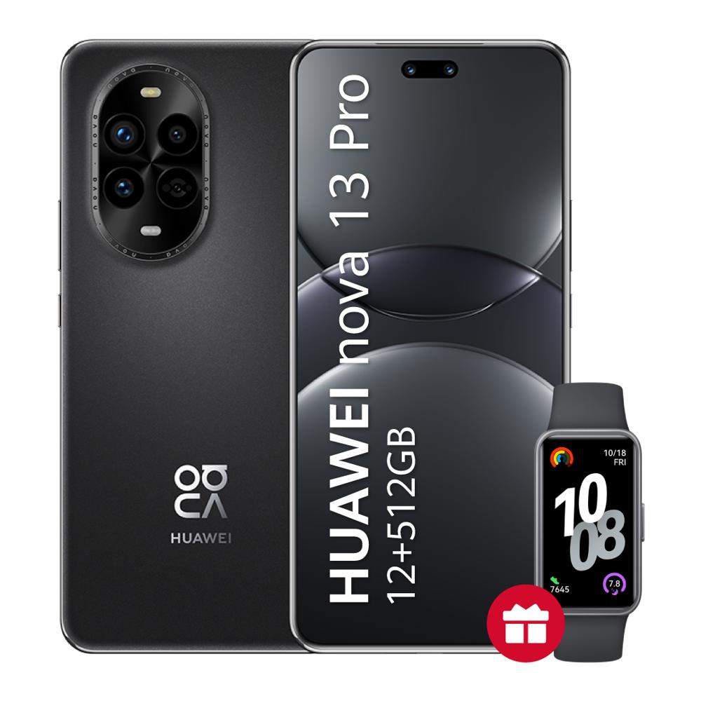 HUAWEI Smartphone Nova 13 Pro 12GB+512GB Negro Dual Sim + Regalo Band 10