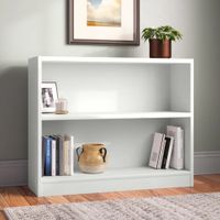 Librero Moderno Kikunoi Blanco R&R MUEBLES