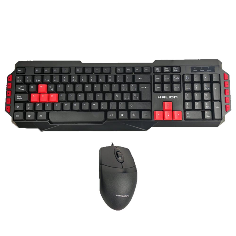 Kit Teclado Multimedia y Mouse Usb HALION HA-K433C