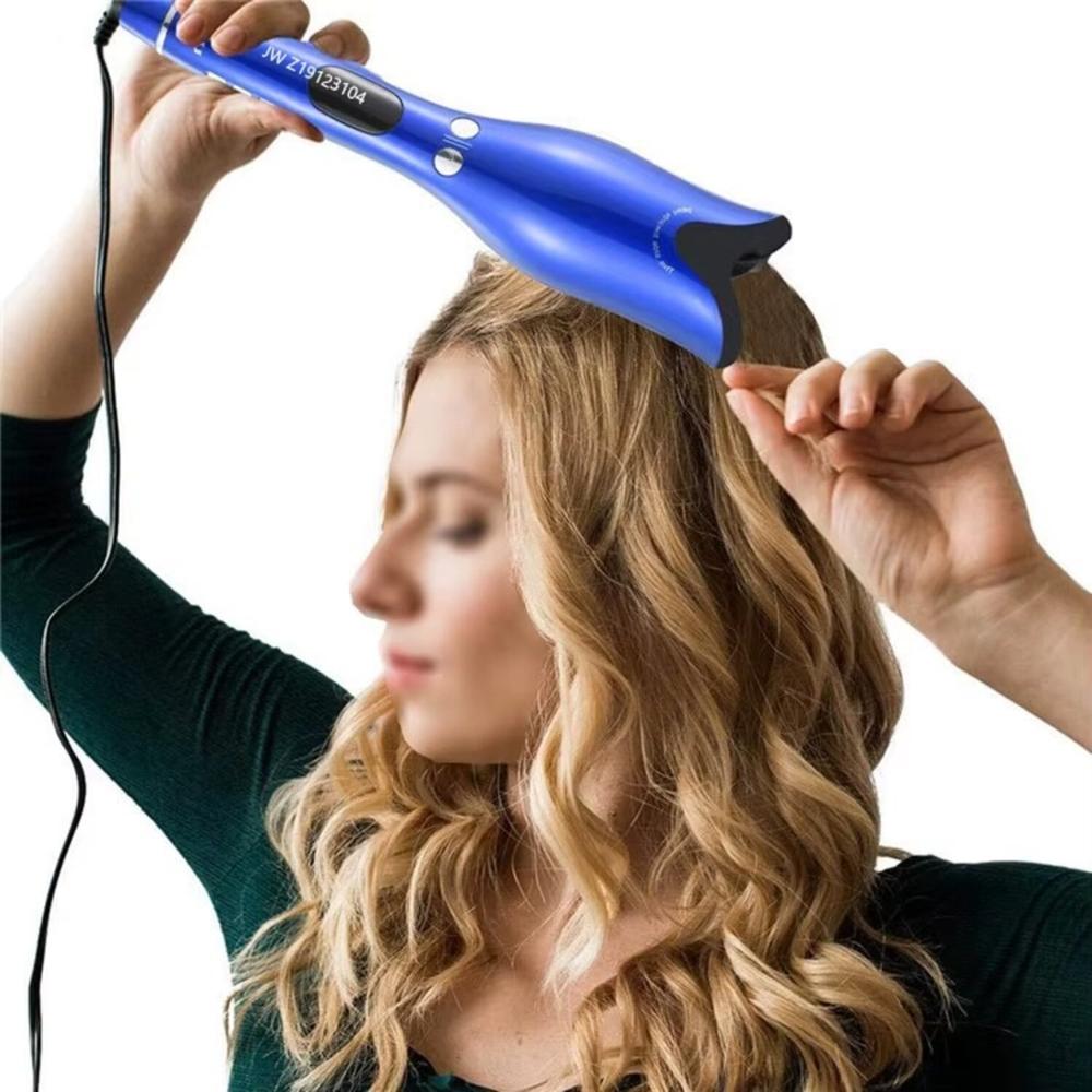 Rizador de Cabello Automatico con Pantalla Led Azul