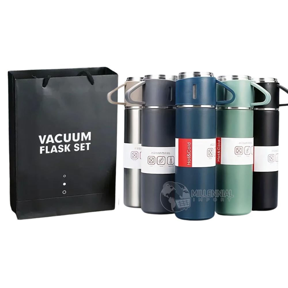 Termo con Tazas Regalo color Aleatorio Set x 4 pz