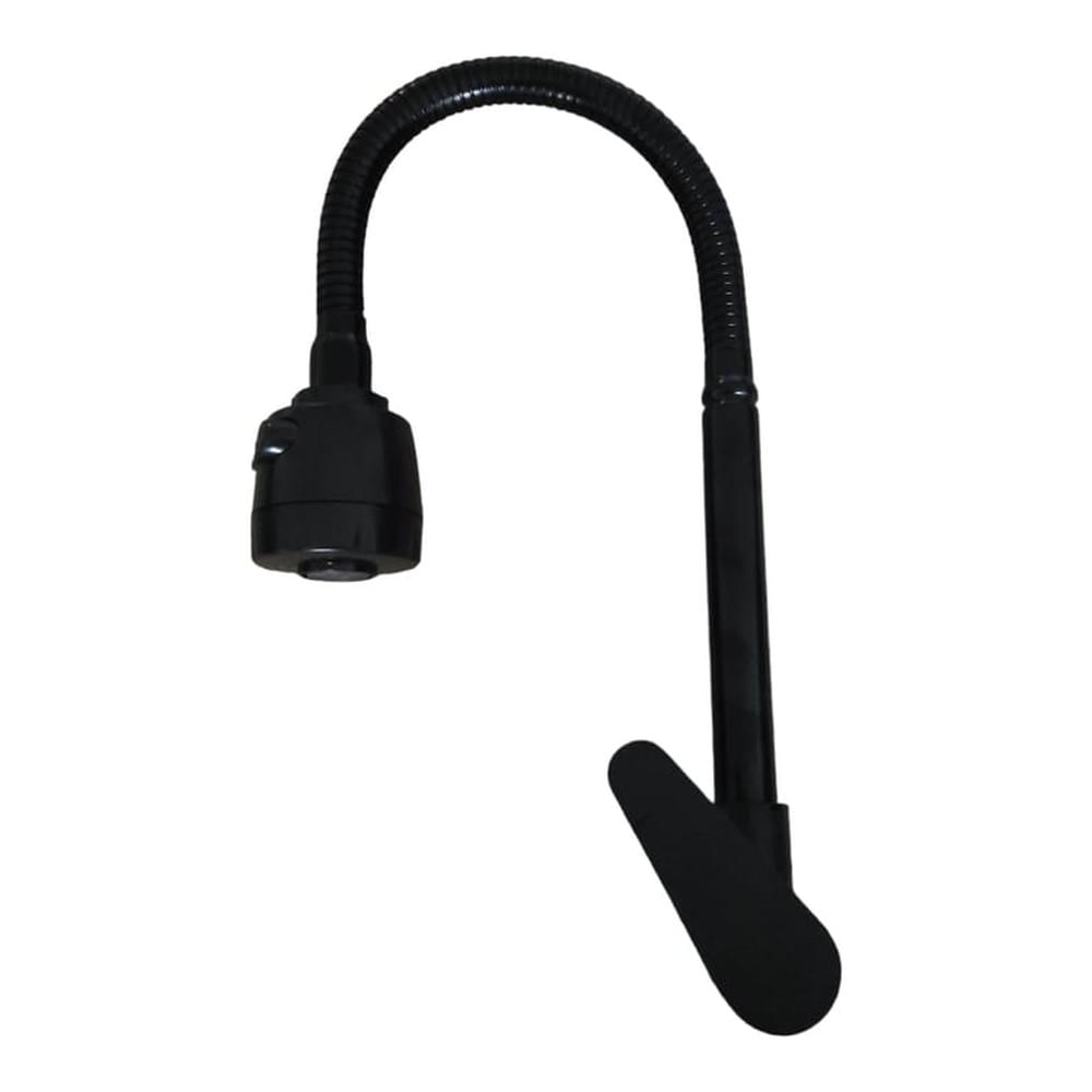 Grifo Llave Cocina pared agua fría Aleta cuello flexible NEGRO MATE